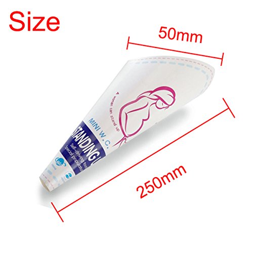 Nrpfell 10Pcs Women Female Portable Disposable Urinal Standing Pee Urination Devices Outdoor Toilet Tool