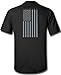 Black Made USA Flag Subdued Banner Print Shirt - Large