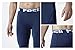 TSLA Men's Thermal Compression Pants, Athletic Sports Leggings & Running Tights, Wintergear Base Layer Bottoms, Zero Cold Pants Midnight Navy, Medium