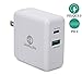 USB C PD Charger,Dual-Port 45W Fast Wall Charger Adapter With Power Delivery 3.0 For MacBook/Pro, iPhone X/8/Plus, Samsung Note8 Nexus 5x, 6P, Nintendo Switch And More-SHARLLEN