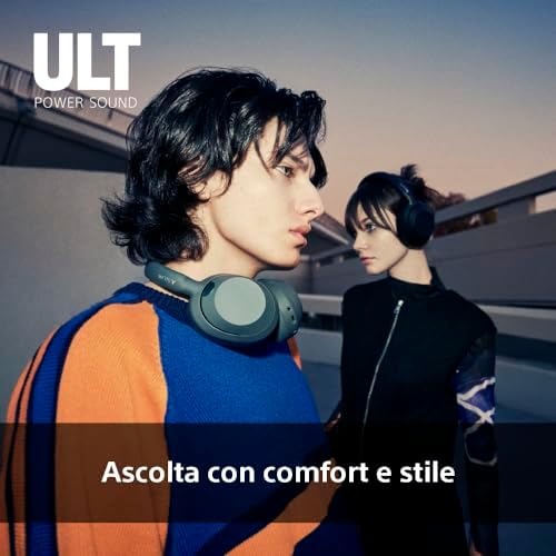 ULT WEAR – Cuffie wireless con noise cancelling, bassi profondi e potenti,stesso processore delle WH-1000XM5, chiamate nitide, batteria fino a 30 ore, compatibili con iOS e Android – Forest Gray