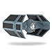 Hallmark Keepsake Christmas Ornament 2019 Year Dated Star Wars Darth Vader's Light and Sound, 2017 TIE Fighter