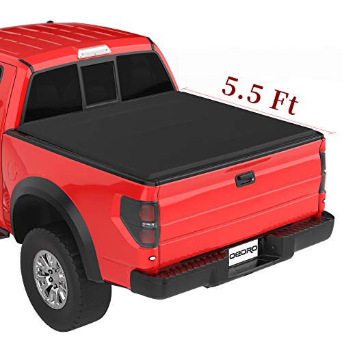 Oedro Soft Tri Fold Truck Bed Tonneau Cover On Top Compatible For 2015 2016 2017 2018 2019 2020 Ford F 150 F150 With 5 5ft Short Bed Styleside Buy Online In India Oedro