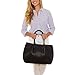 Lulu Dharma Napa Vegan Leather Tote-Classic Black