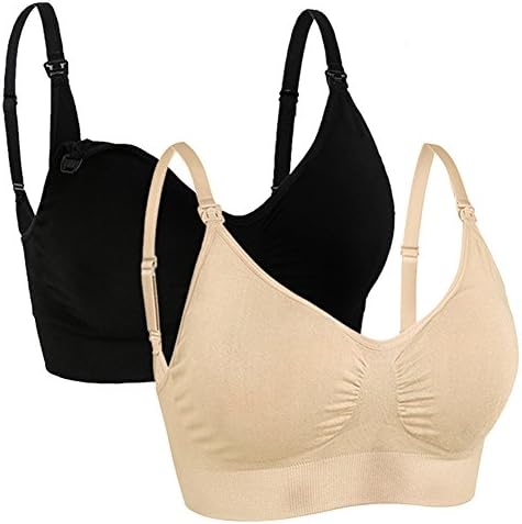 YoHoo Breastfeeding Nursing Bra,Maternity Sleep Women's Seamless Push up Comfort Sleep Bralette