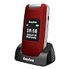 Easyfone-Prime-A1-GSM-SIM-Free-Flip-Big-Button-Mobile-Phone-Hearing-Aids-Compatible-Easy-to-Use-Mobile-Phone-for-Elderly-with-Charging-Dock-Red Easyfone Prime-A1 GSM SIM-Free Flip Mobile Phone for Elderly, Big Button Hearing Aids Compatible Senior Mobile Phone…
