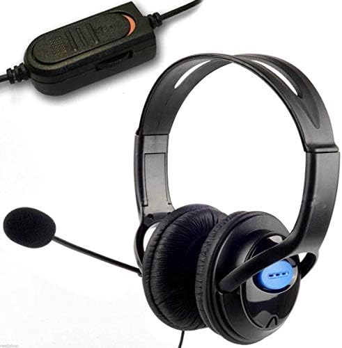 Qinhum Chat Headphone with Microphone Boom and Wired Volume Control Gaming Noise-canceling Headset 3.5mm Headset PC Laptop Cell Phone