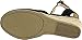 Soda Womens Request Closed Toe Espadrille Wedge Sandal in Black Dark Tan Linen