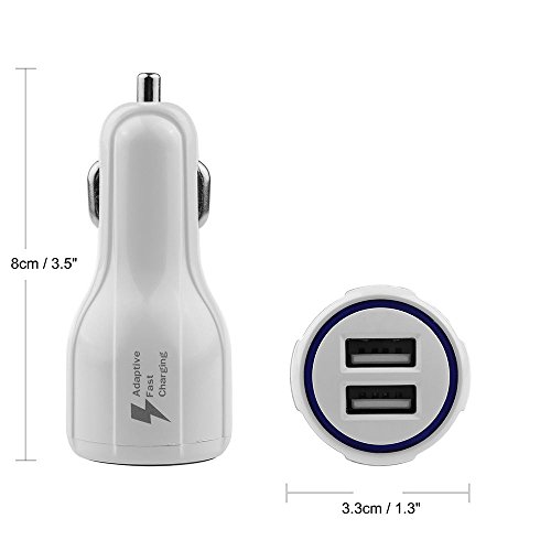 image for Mega1Comp Car Charger USB Cable for Fire Tablets Kindle eReaders, Fire