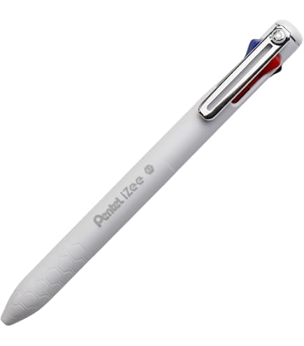 Pentel Caneta Esferográfica iZee 1.0mm 4 Cores Tintas Laranja Rosa