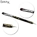 Rolabling 2-Way French Tip Brush Kolinsky Sable Gel Nail Brush for French Tip with Dotting Tool Manicure Design Nail Art Tool Suitable for Nail Drawing and DIY at Home (C00025)