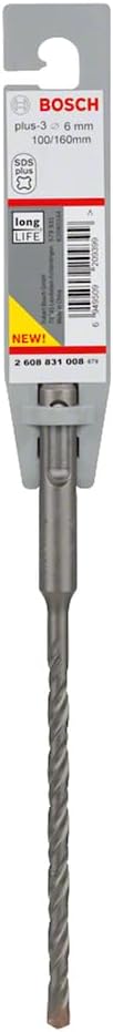 Bosch SDS Plus-3 Hammer Drill Bit 6 mm 160 mm Reinforced Core