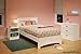 South Shore Libra Bed & Headboard Set, Twin 39-Inch, Pure White
