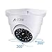 A-ZONE Dummy Fake Security Camera, with Realistic Look Dummy Camera Recording Lighting Red LED at Night, for Home and Businesses Security Indoor/Outdoor (2pcs)
