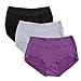 Warm Sun Women's rayon derived from bamboo Multi Pack Plus Size Stretchy Soft Breathable High Middle Waist Panties Size S-40XL