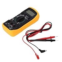 anyilon Auto Polarity Display Digital Multimeter XL830L Volt Meter Ammeter Ohmmeter Yellow Tester Continuity Test with Buzzer Sound