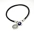 Protection Solomon Seal Coin Charm & Blue Evil Eye Charm Bracelet for Men - Size 8 Inch