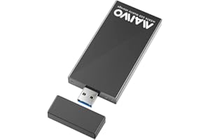 MAIWO mSATA SSD Enclosure, mSATA to USB 3.0 Adapter (No Cable Required) 2TB Capacity, mSATA Hard Drive Reader Case Housing