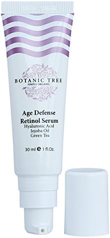 Age Defense Retinol 2.5% Serum Anti Aging &amp; Anti Wrinkle Face Serum to Minimize Lines &amp; Spots - w/ Best Natural Hyaluronic Acid, Green Tea, Vitamin E &amp; Jojoba Oil for Day or Night Use
