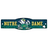 NCAA Notre Dame Fighting Irish Sign, 4.5 x 17-Inch