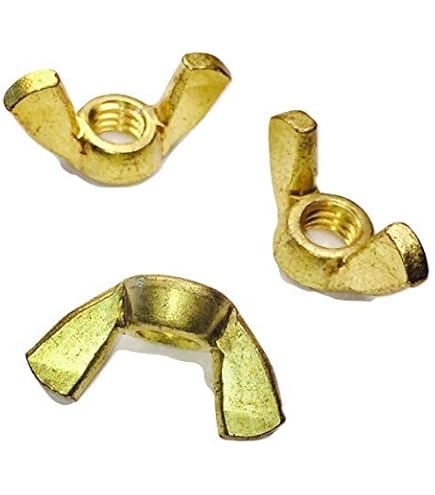 Hard-to-Find Fastener 3/8-16 Cold Forged Wing Nuts – Brass, 10 Pieces, Corrosion-Resistant