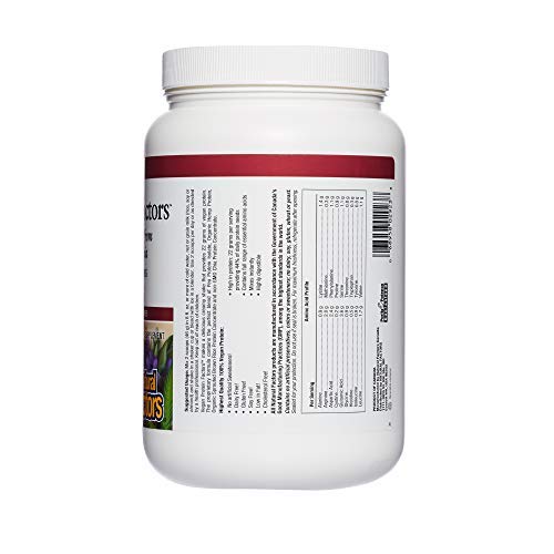 image for Natural Factors, Vegan Protein Factors, Plant-Based Protein Shake Mix,