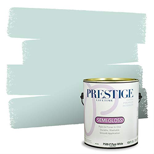 PRESTIGE Paints P500-P-681BM Interior Paint and Primer In One Semi-Gloss Compar…