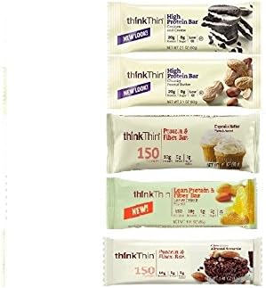 ThinkThin High Protein Variety Pack, 2.1 Ounce (Pack of 10)