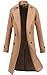 Lende Men's Trench Coat Winter Long Jacket Double Breasted Overcoat