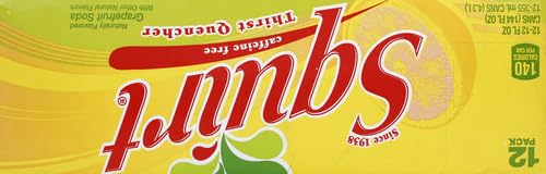 SQUIRT SODA, GRAPEFRUIT, 12 FL OZ CANS, 12 PACK