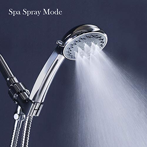 Ezelia High Pressure Shower Head with Pause Mode and Massage Spa, 5