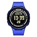 AZLAND Multiple Alarms Waterproof Kids Watches Boys Girls Digital Sports Teenagers Wristwatch (5 Alarms, for Age 10+, Blue)