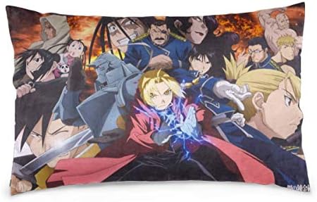 VJJ00 Fullmetal Alchemist Pillowcase Funny Pillow Case 20"" x30 (Pillow Inner is Not Included