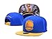 Unisex Adjustable Fashion Leisure Baseball Hat Golden State Warriors Snapback Dual Colour Cap-Blue Print