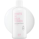 G9SKIN White in Milk Toner 300ml – Lightweight Daily Hydrating Milk Toner, Balancing & Moisturizing Facial Toner for Dry and Sensitive Skin, Korean Skincare