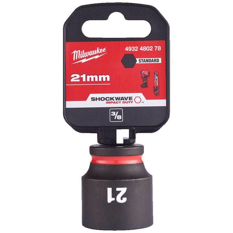 Milwaukee 21mm ShockWave Impact Duty 3/8" Drive Impact Socket