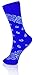Triple 9 Shop Bandana Casual Crew Socks with Free Gift Bandana (10-13, Blue)