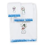 Winter Snowman Christmas Bath Towel Set
