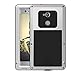 Sony Xperia XA2 Ultra Case, Bpowe Armor Tank Aluminum Metal Gorilla Glass Shockproof Military Heavy Duty Sturdy Protector Cover Hard Case for Sony Xperia XA2 Ultra (Silver)