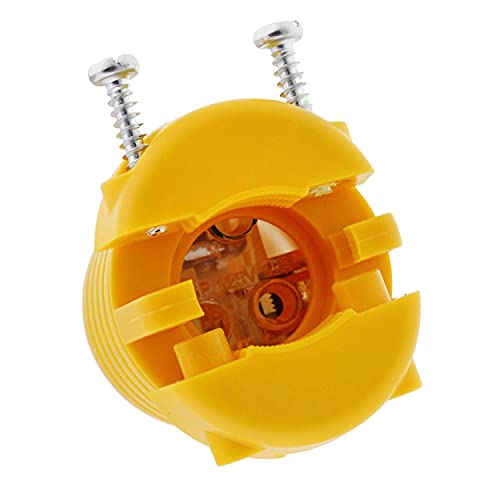 BISupply Electrical Plug Replacement 125 Volt 15 Amp Female and Male