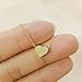 BRIDE DAZZLE Bridesmaid Gifts - Cute & Dainty Floating Heart Necklace (24k Gold Plated, 16