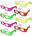 Akiimy 100 Packs 3D Fireworks GLASSS FIRWORKS 3D Paper Glasses Rainbow Diffraction 3D Glasses – Folded & Sleevedthumb 2