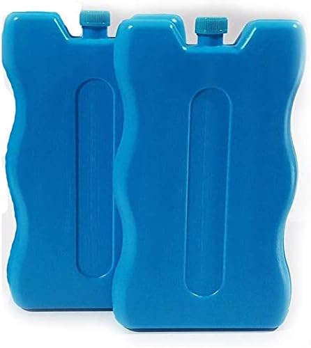 Pack of 3/6 - Freezer Blocks - Reusable - Size 16 x 9 x 2 CM (approx) (Pack of 3), Blue