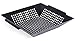 Internet’s Best Square Enameled Grill Basket | 12 Inch | Grill Pan Wok Topper | Nonstick Vegetable Fish Pan