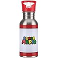 Paladone Super Mario Metal Straw Water Bottle, One Size, Multicolor
