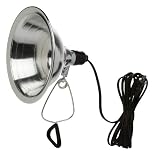 Woods 0169 SPT-2 Aluminum Clamp 8.5-Inch Reflector,150-Watt, 18/2-Gauge 6-Foot Cord with Polarized Plug Temporary Heat Light (Bulb Not Included) for Painters, Garages, Workshops, Photography and Art