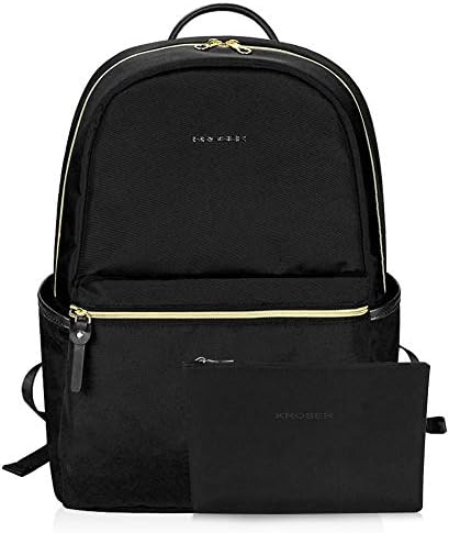 KROSER Laptop Backpack 15.6 Inch Upgraded Fashion School Backpack Water-Repellent Cumpter Backpack Laptop Bag Nylon Casual Daypack with USB Charging Port for Travel/Business/College/Women/Men-Black 1 KROSER Laptop Backpack 15.6 Inch Upgraded Fashion School Backpack Water-Repellent Cumpter Backpack Laptop Bag Nylon Casual Daypack with USB Charging Port for Travel/Business/College/Women/Men-Black