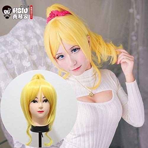 Hsiu Lovelive! Love Live Cosplay Wig Eli Ayase Costume Play Adult Wigs Halloween Anime Hair Lovelive