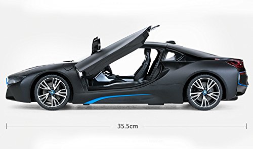 Modern-Depo Officially Licensed RC Vehicles Scale 1:14 w/Open Doors by Rastar (Black)