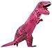 Caringgarden Unisex Jurassic T-Rex Inflatable Costume Dinosaur Fancy Dress Hot Pink Children Size